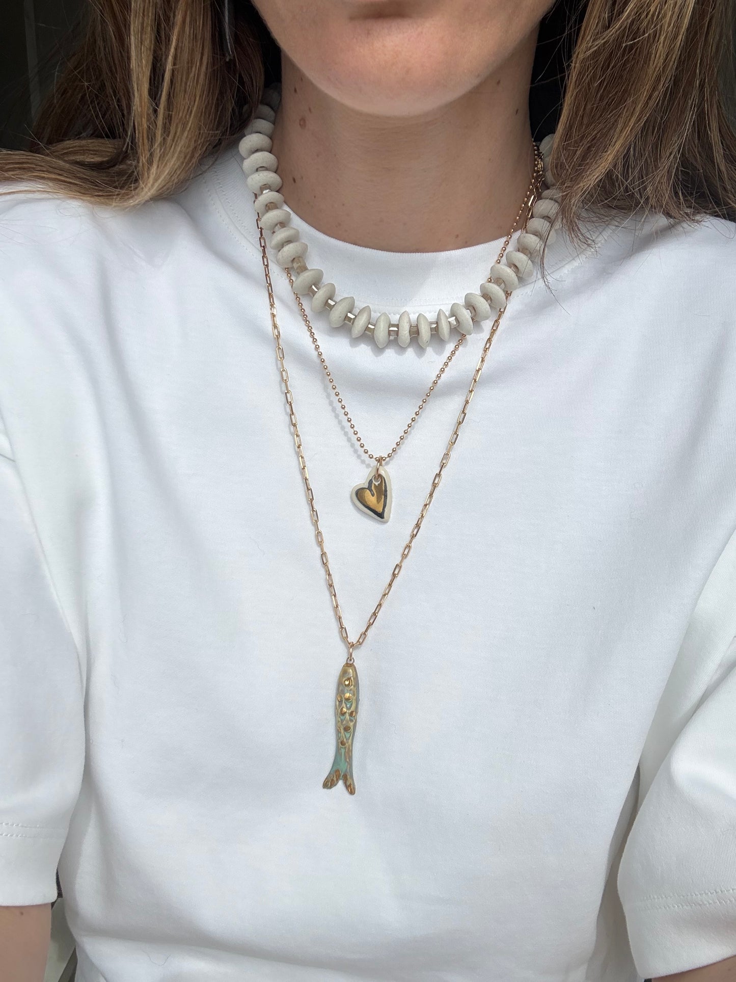 Catch Necklace Oxide Green