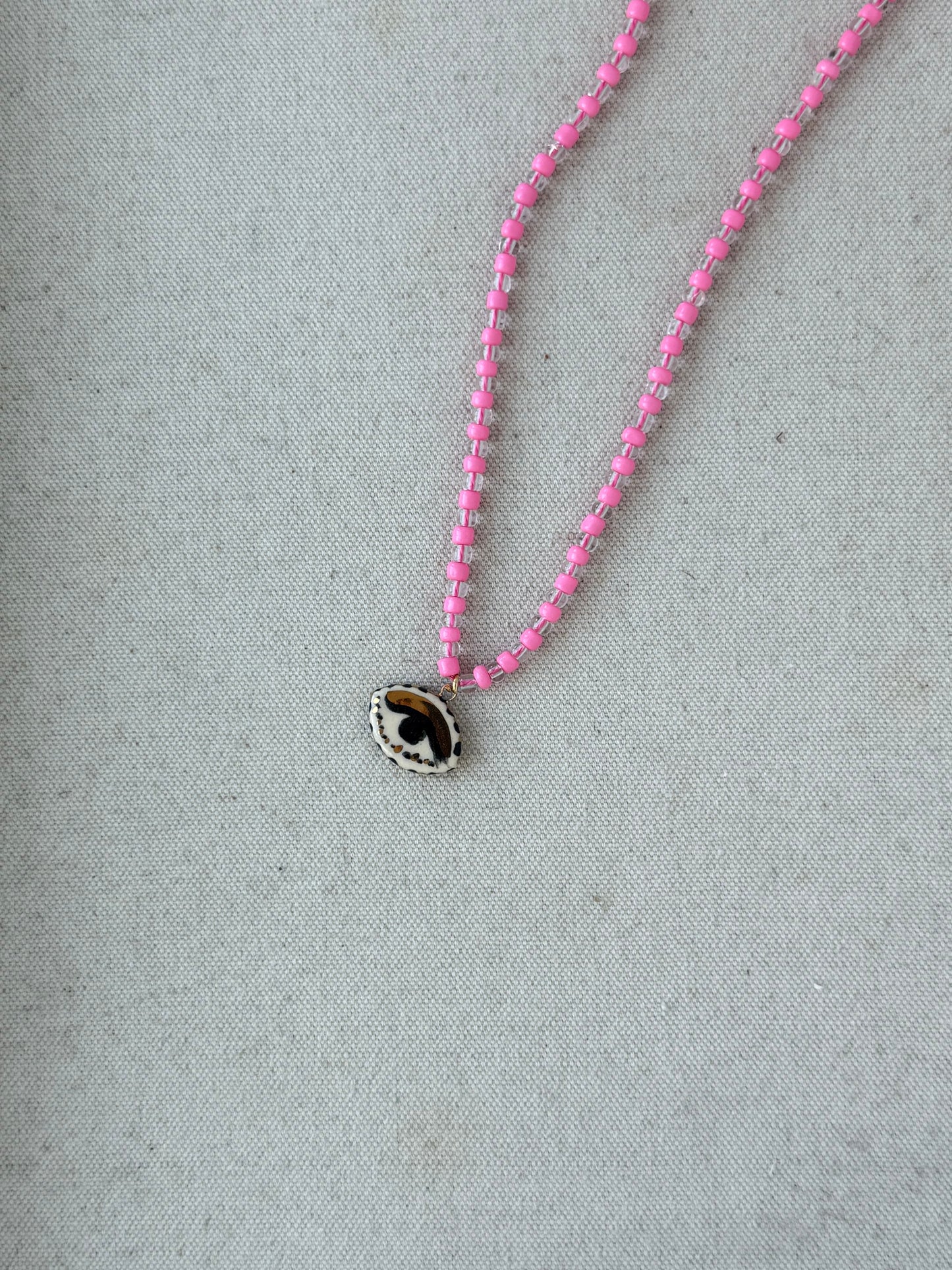 Not so Evil eye Beaded Necklace NEW COLORS