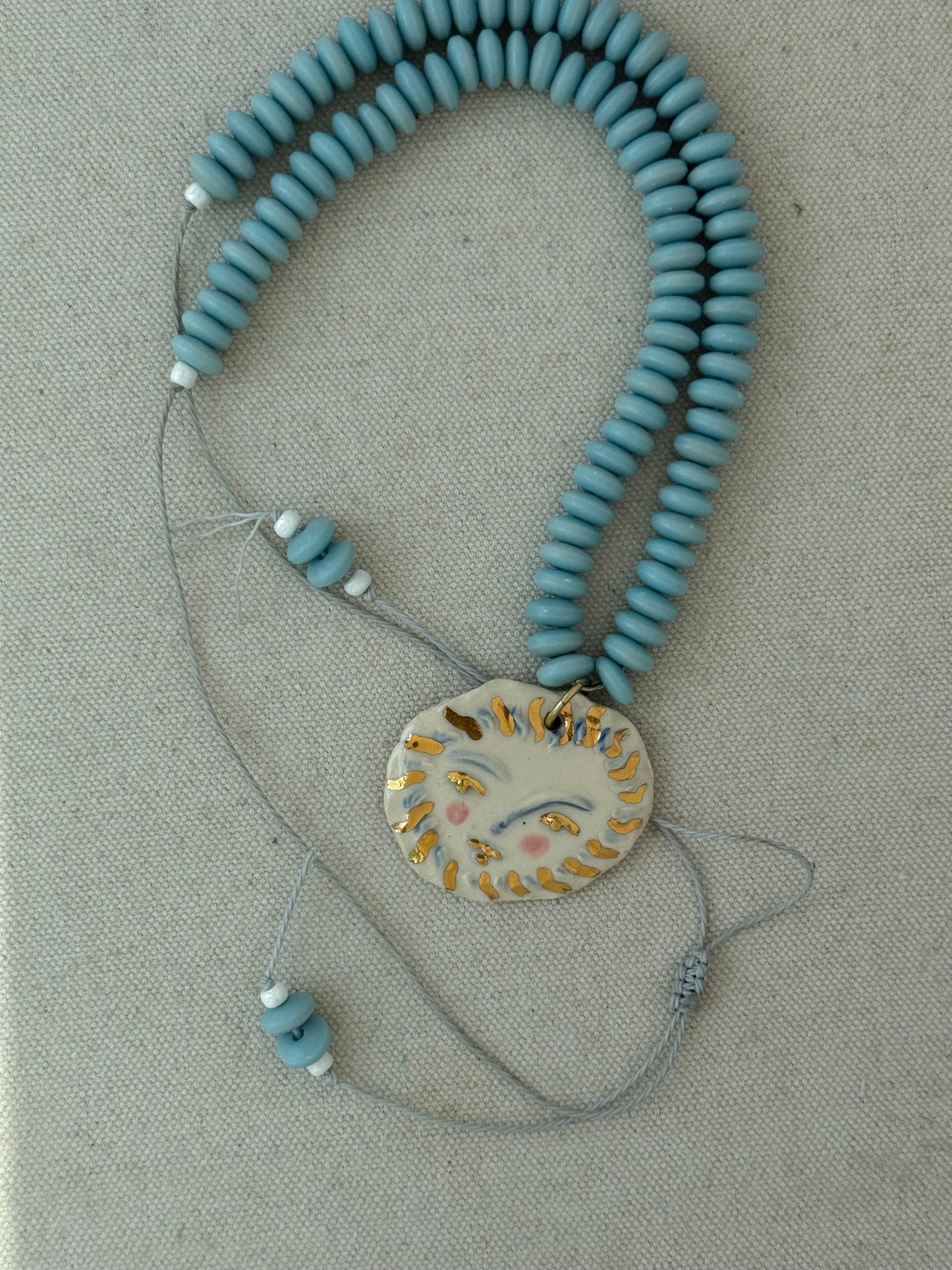 Solara Charm Beaded Necklace