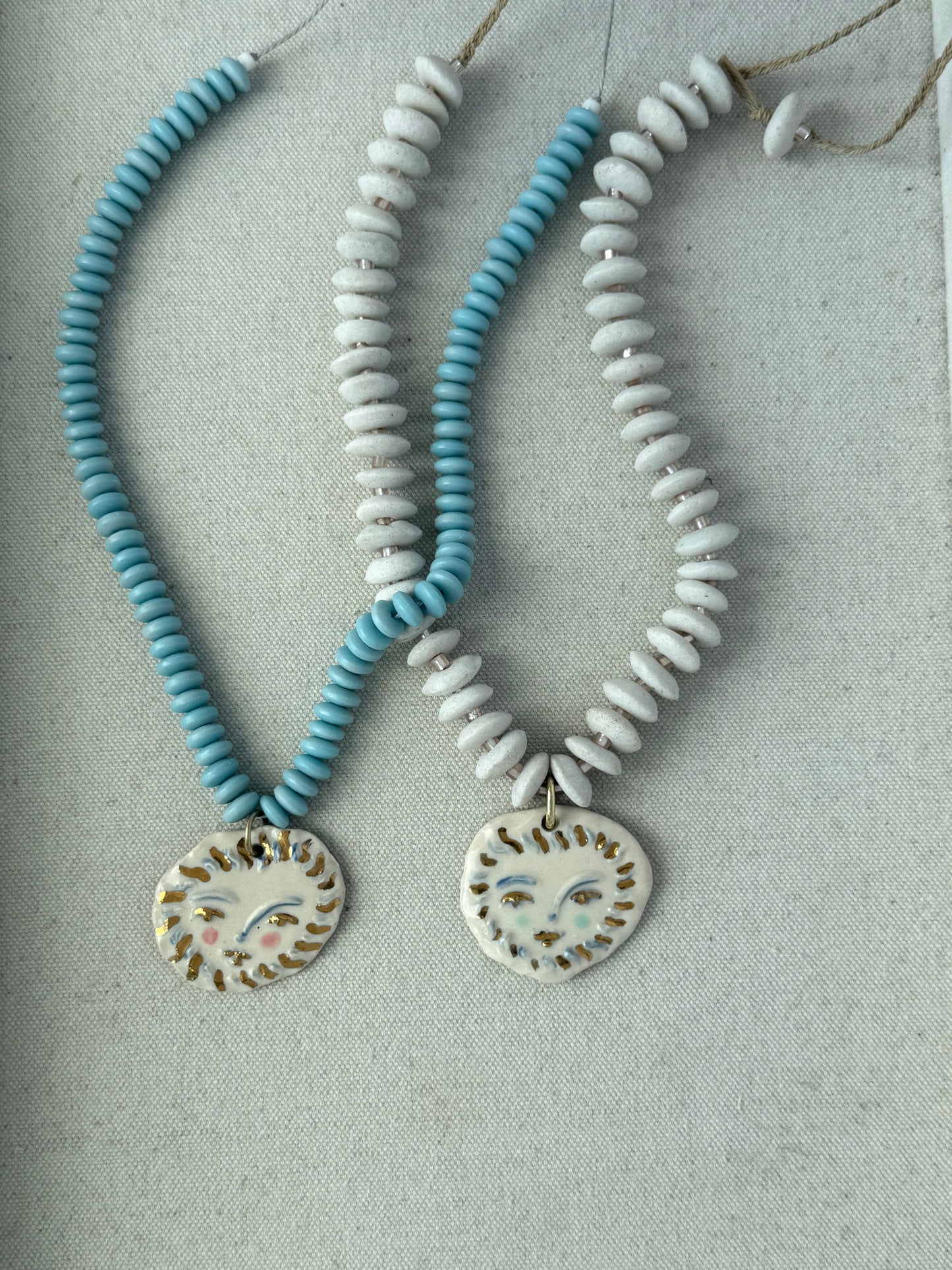 Solara Charm Beaded Necklace