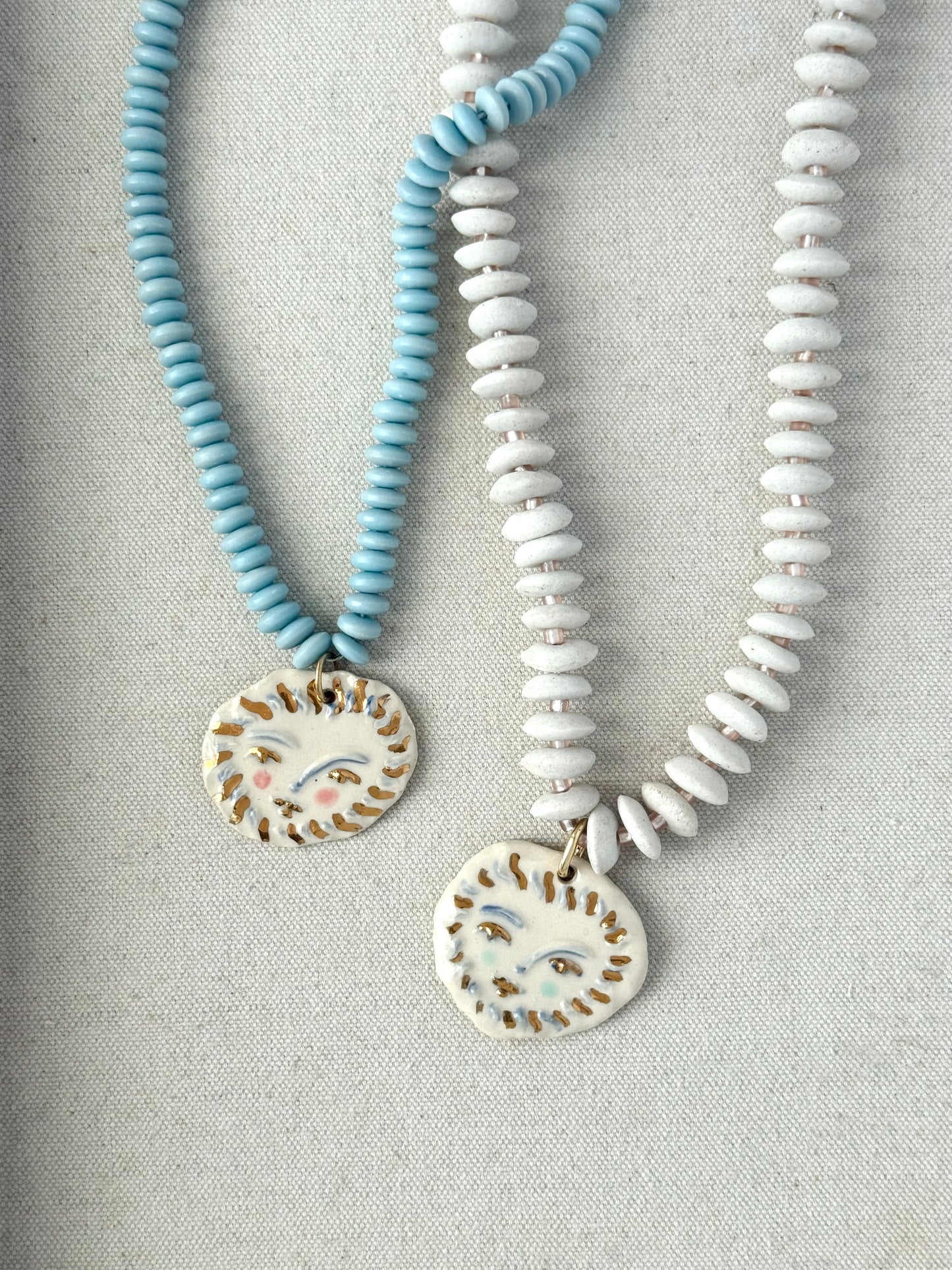 Solara Charm Beaded Necklace