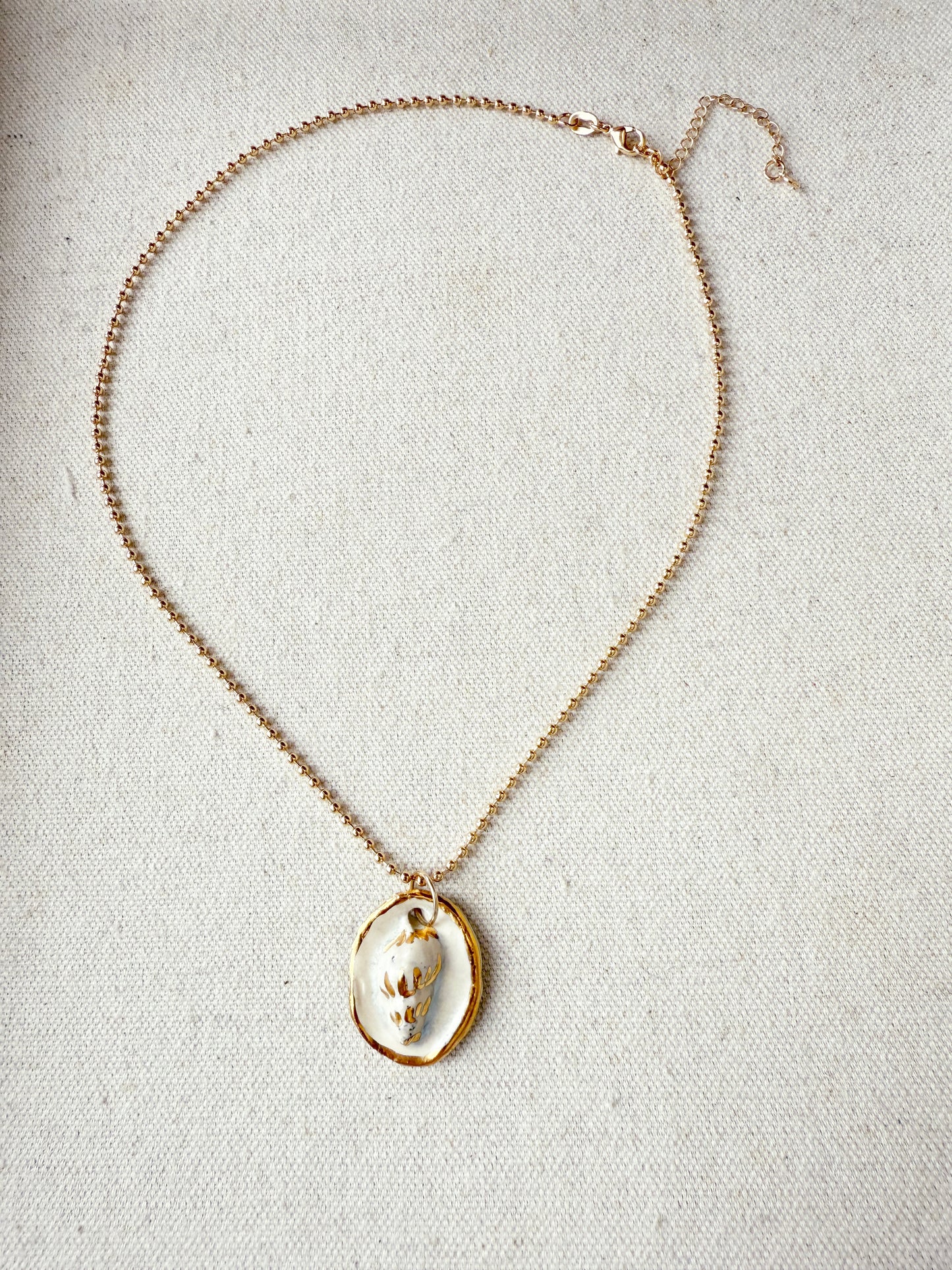 Whisper Shell Charm necklace