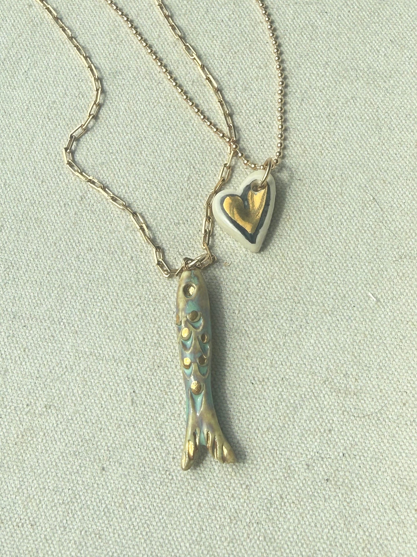 Catch Necklace Oxide Green