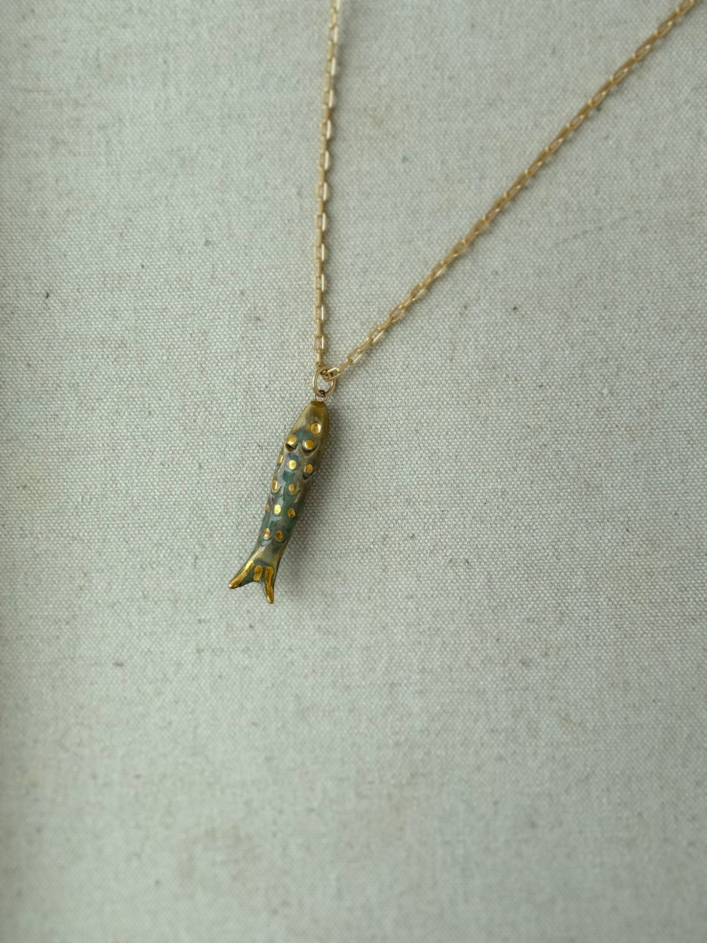 Catch Necklace Oxide Green