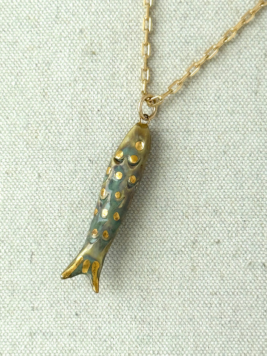 Catch Necklace Oxide Green