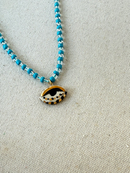 Not so Evil eye Beaded Necklace NEW COLORS