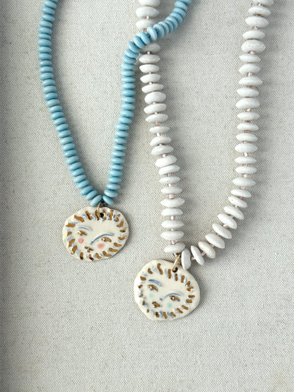 Solara Charm Beaded Necklace