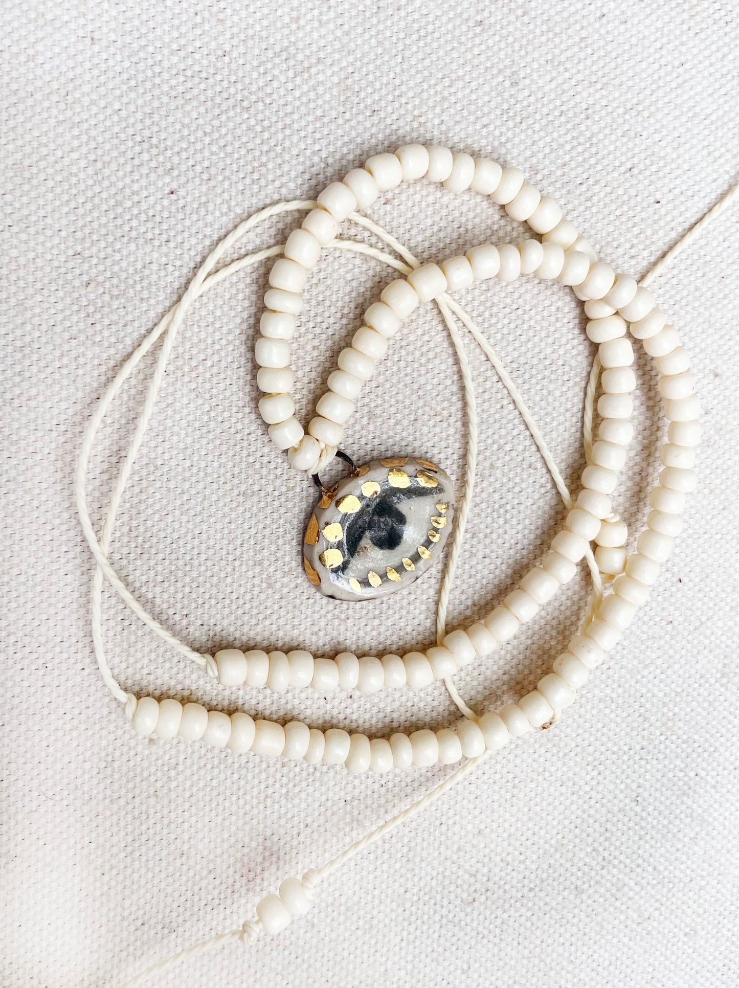 Not so Evil eye Beaded Necklace