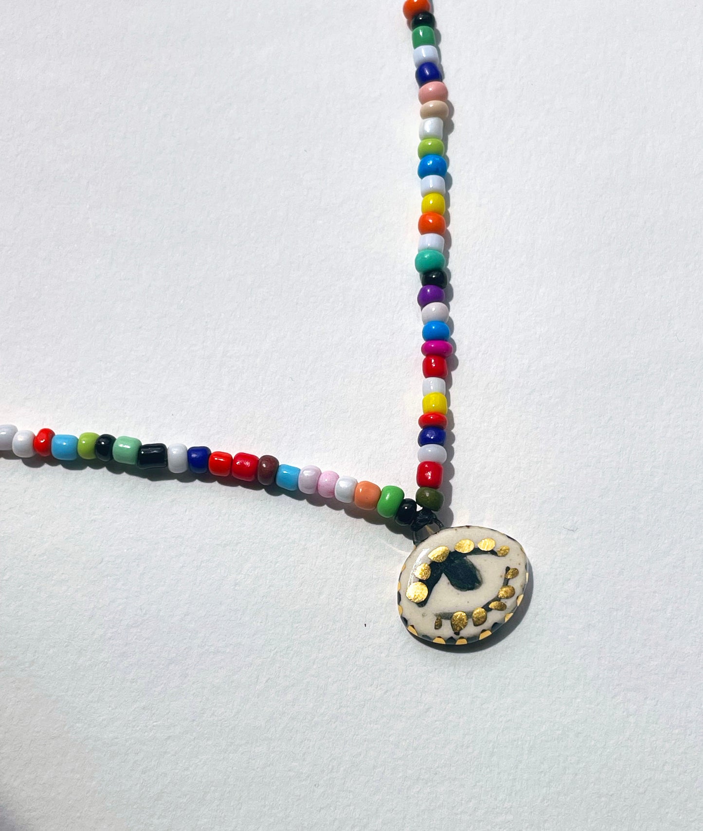 Not so Evil eye Beaded Necklace