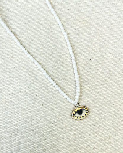 Not so Evil eye Beaded Necklace