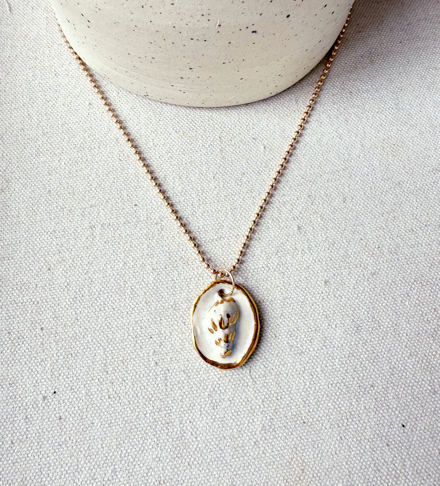 Whisper Shell Charm necklace