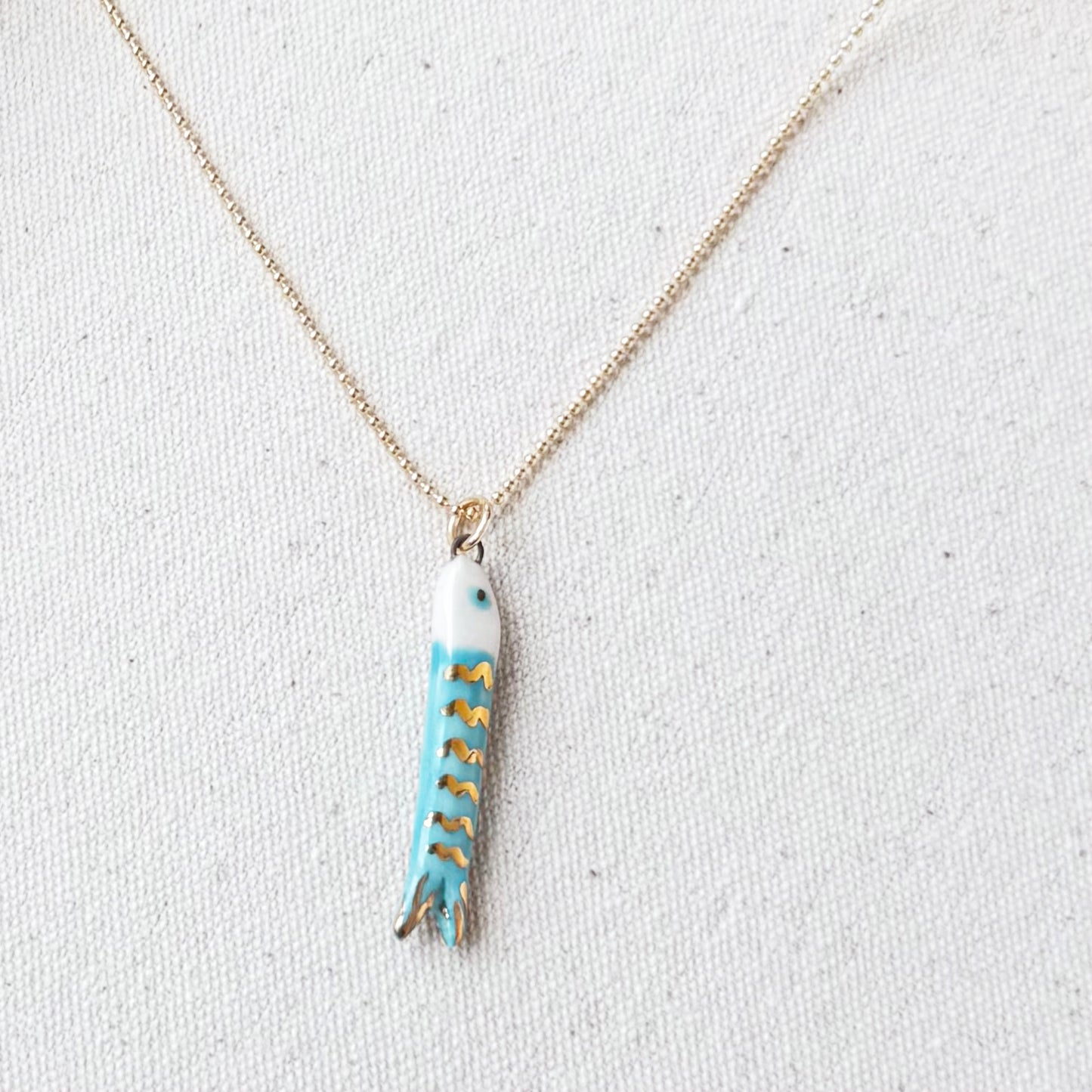 Mini Catch Necklace Turquoise