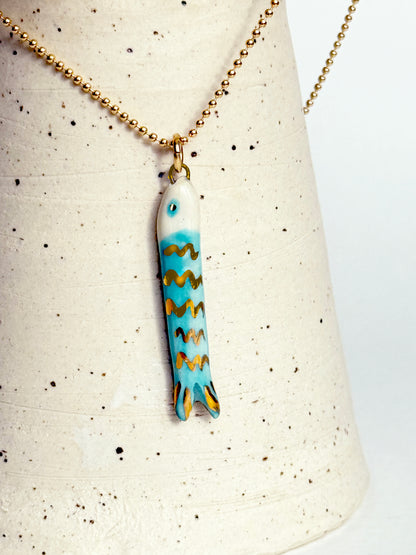 Mini Catch Necklace Turquoise