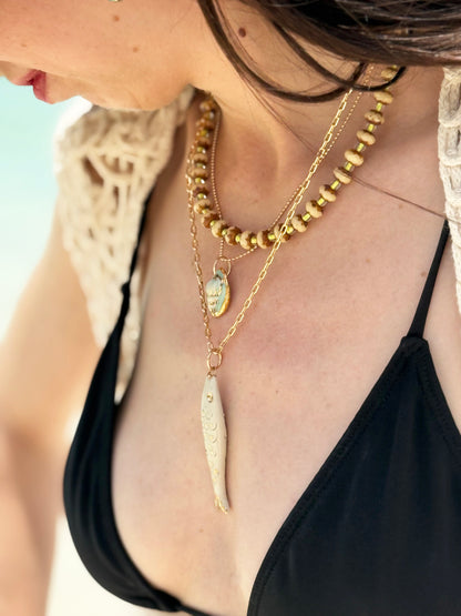 Whisper Shell Charm necklace
